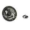 Capricorn Lapel Pin in 925 sterling silver, showing the detailed and artistic zodiac design.
