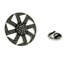 Celtic Lapel Pin in 925 sterling silver, front view showcasing the intricate, interwoven knotwork design.