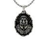 Gentleman Bear Pendant in 925 sterling silver, front view showcasing the bear dressed in a hat and shirt.