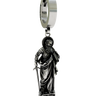 Saint Paul Earring in 925 sterling silver - front view showcasing the full figure of the apostle holding a sword
