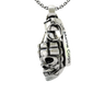 Skull Grenade Pendant with "US Marine Corps" engraving in 925 sterling silver.