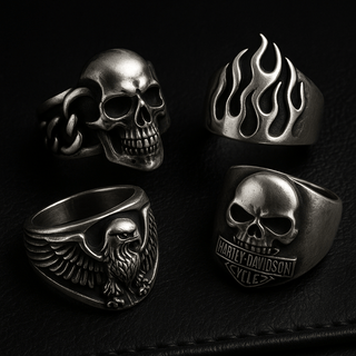 What Makes Sterling Silver the Perfect Material for Biker Rings? - Sarnion