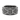 Front view of 925 sterling silver gothic cross ring with detailed acanthus leaf engraving on dark stone background