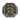 Front view of Silver St. Christopher ring with detailed religious relief and banner text