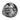 Front view of silver Roman Empire ring featuring centurion profile and Colosseum background