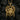 Gold vermeil Shoggoth Scarab pendant featuring biomorphic insect design displayed on black charcoal background