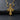Gold vermeil Silver Jesus Face Pendant displaying detailed crown of thorns on dark slate background