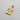 Angled view of the gold-plated Silver Jack Pendant, highlighting the raised relief of the card figure and its frame.