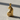 14K gold vermeil sitting cat pendant with detailed fur texture and elegant posture