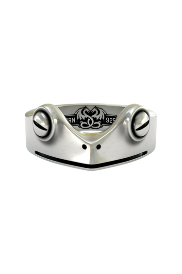 Silver Lucky Frog Ring