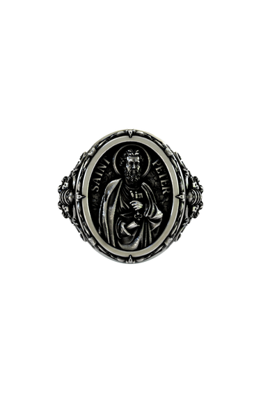 Silver Saint Peter Ring