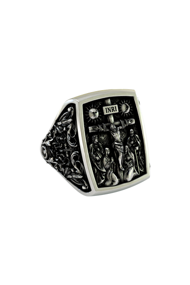 Silver Crucifixion Ring