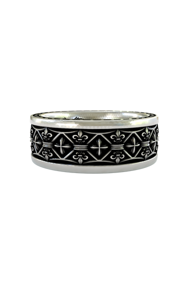 Silver Medieval Fleur ring