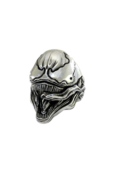 Silver Venom Symbiote Ring