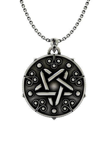 Silver Yennefer Star Pendant