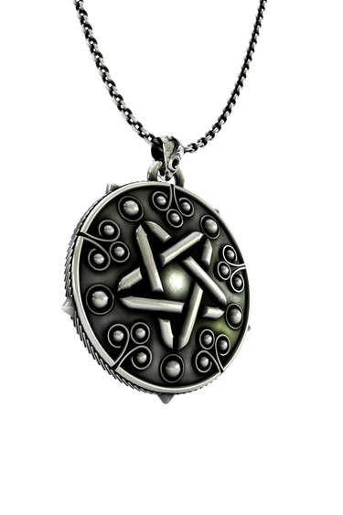 Silver Yennefer Star Pendant