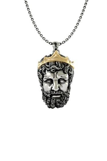 Silver Jesus Crown of Thorns Pendant