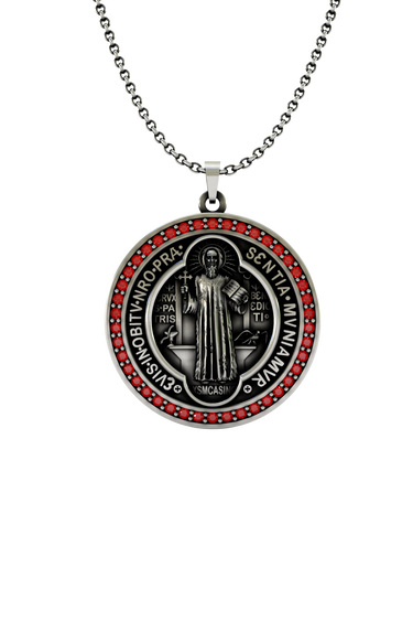 Silver Saint Benedict Pendant