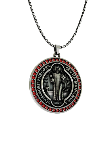 Silver Saint Benedict Pendant