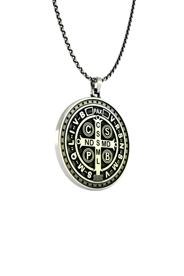 Silver Saint Benedict Pendant