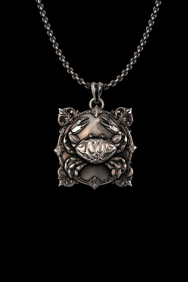 Silver Crab Pendant