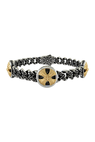 Silver Celtic Cross Bracelet