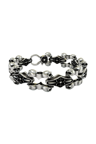 Silver Death's Garden Bracelet