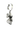 A person wearing the 925 sterling silver Abstract Face Earring as a bold, surrealist statement piece.