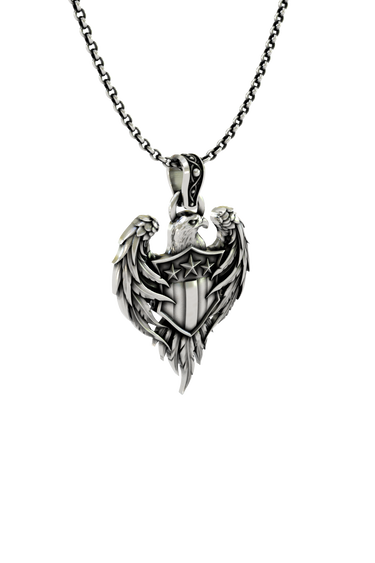 American Eagle Pendant presented in its premium SARNION gift box, making it an ideal patriotic gift