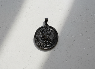 Silver Saint George Pendant