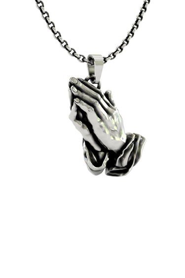 Close-up detail of the snarling fangs and intricate forehead design on the Oni Mask Pendant.