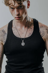 Divine Protection Pendant in 925 sterling silver worn as a profound statement of Orthodox Christian faith.