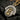 Patient Sand Medallion Pendant, two-tone finish, angled side view