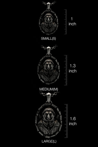 Gentleman Bear Pendant presented in its premium SARNION gift box, making it a perfect and thoughtful gift.