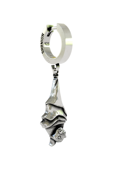 Hanging Bat Earring presented in its premium SARNION gift box, perfect for gifting