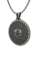 Memento Mori Cancer Pendant presented in its premium SARNION gift box, making an ideal gift for a Cancer.