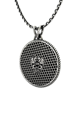 Memento Mori Libra Pendant presented in its premium SARNION gift box, making an ideal gift for a Libra.