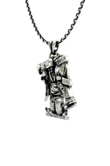 Military Hero Pendant in 925 sterling silver worn as a powerful tribute to military sacrifice and brotherhood.