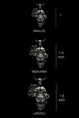 Multiple angle views of the 925 silver African Lion Pendant showing its complete 3D sculptural design