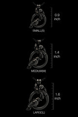 Odin Ravens Pendant presented in its premium SARNION gift box, a perfect gift for an enthusiast of Viking lore.