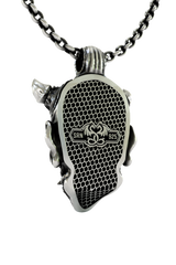 Oni Mask Pendant presented in its premium SARNION gift box, making it a perfect gift for fans of Japanese culture.