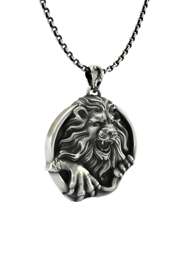 Royal Fury Pendant presented in its premium SARNION gift box, making it an ideal gift for a powerful personality.