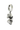 Side angle view of the Abstract Face Earring, highlighting the clean, diagonal split and three-dimensional form of the charm.