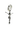 Side angle view of the Jesus Cross Earring, highlighting the three-dimensional form of the corpus and cross.