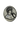 Side angle view of the Silver Michelangelo's David Pin, highlighting the classical sculptural details.

