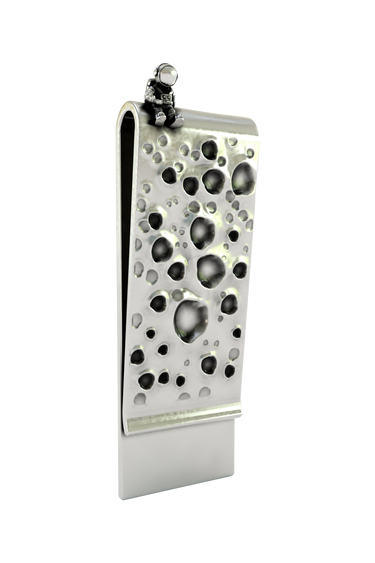 Silver Astronaut Money Clip
