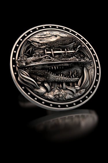Crocodile Scene Cufflinks - Sarnion