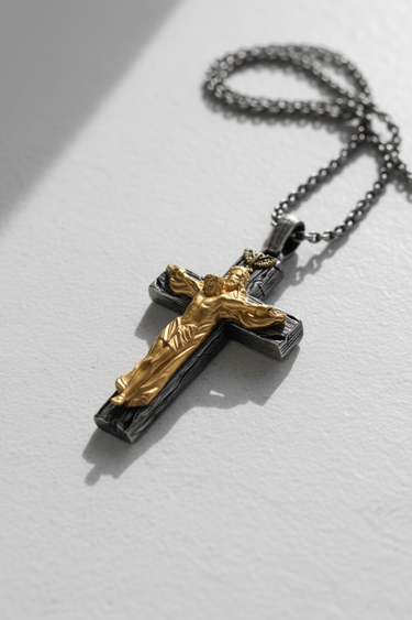 Silver Sacred Crucifix Pendant