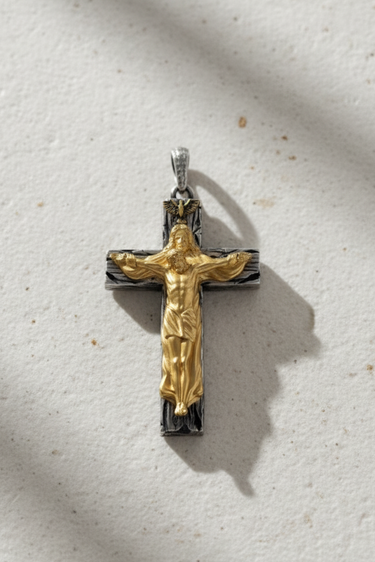 Silver Sacred Crucifix Pendant
