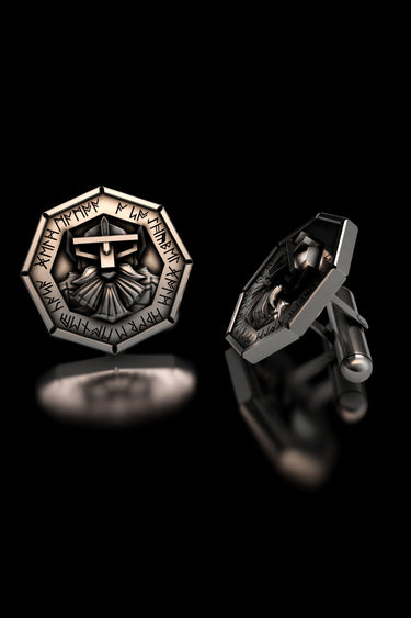 Dwarven Rune Cufflinks - Sarnion